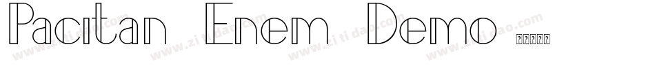 Pacitan Enem Demo字体转换